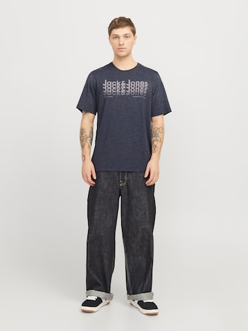 JACK & JONES Tričko 'JJTEX' - Modrá
