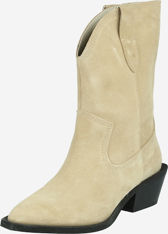 Bianco Cowboy boot 'MONA' in Beige: front