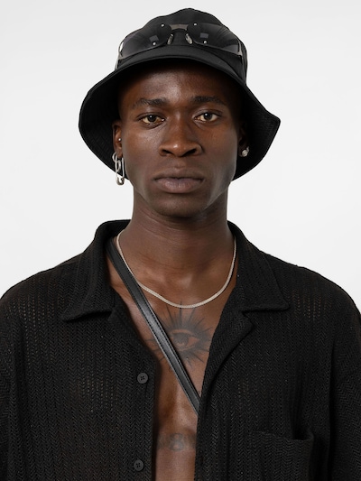 VAMOS CLO Button Up Shirt 'Lithodora' in Black, Item view