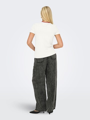 T-shirt 'ONLHEART' ONLY en blanc