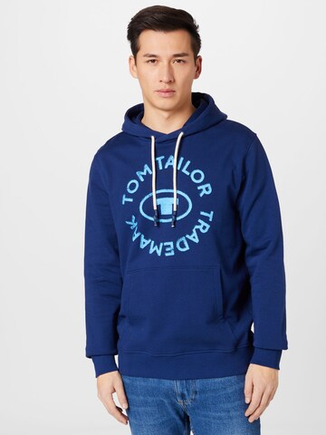 TOM TAILOR Sweatshirt in Blue: front