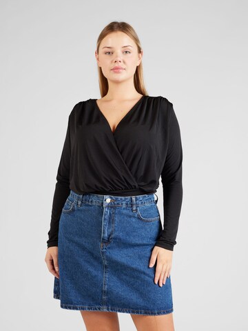 Trendyol Curve - Body de blusa en negro: frente