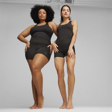 PUMA Skinny Παντελόνι φόρμας 'Studio Foundation' σε μαύρο: μπροστά