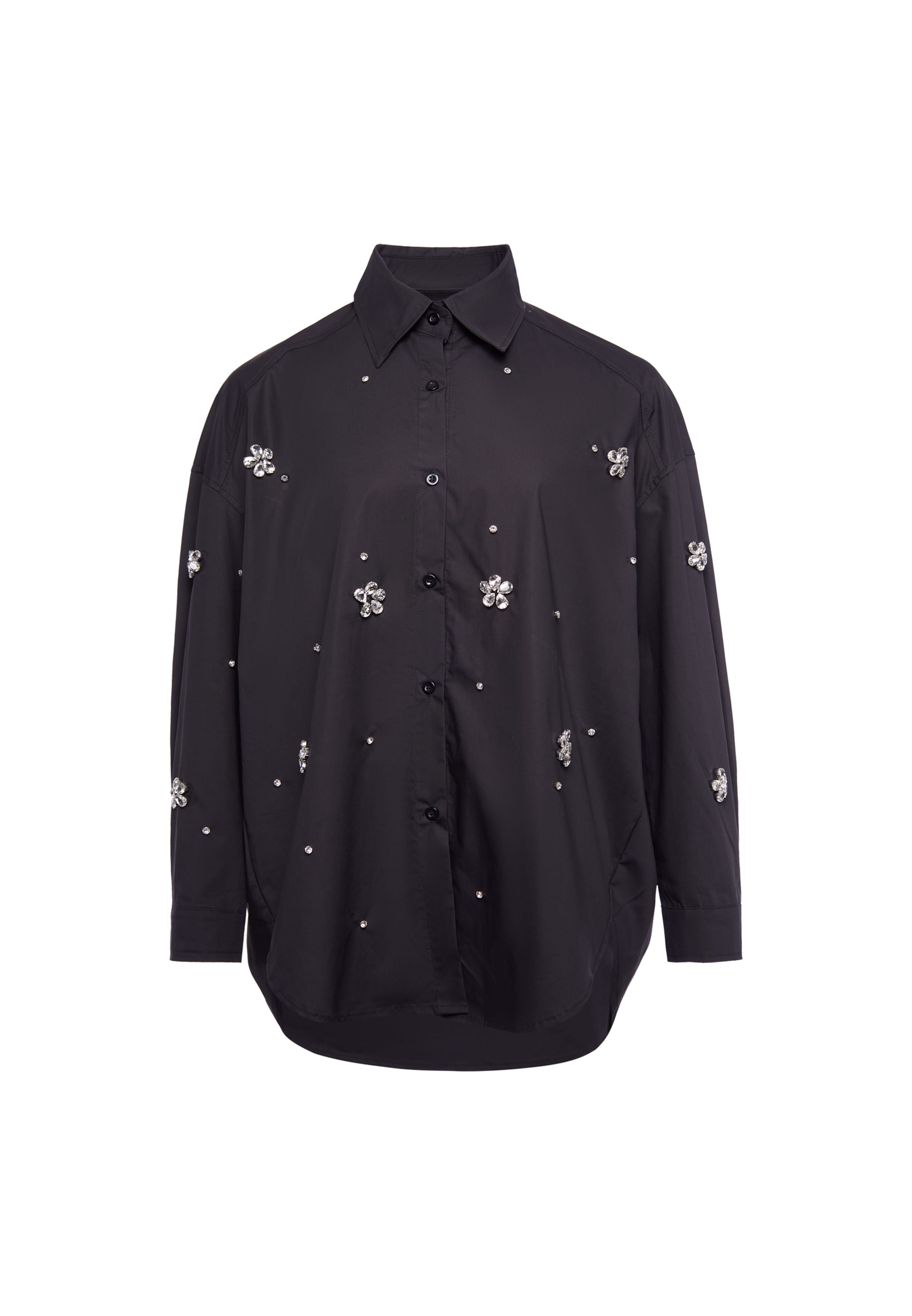 usha WHITE LABEL Blouse in Black: front