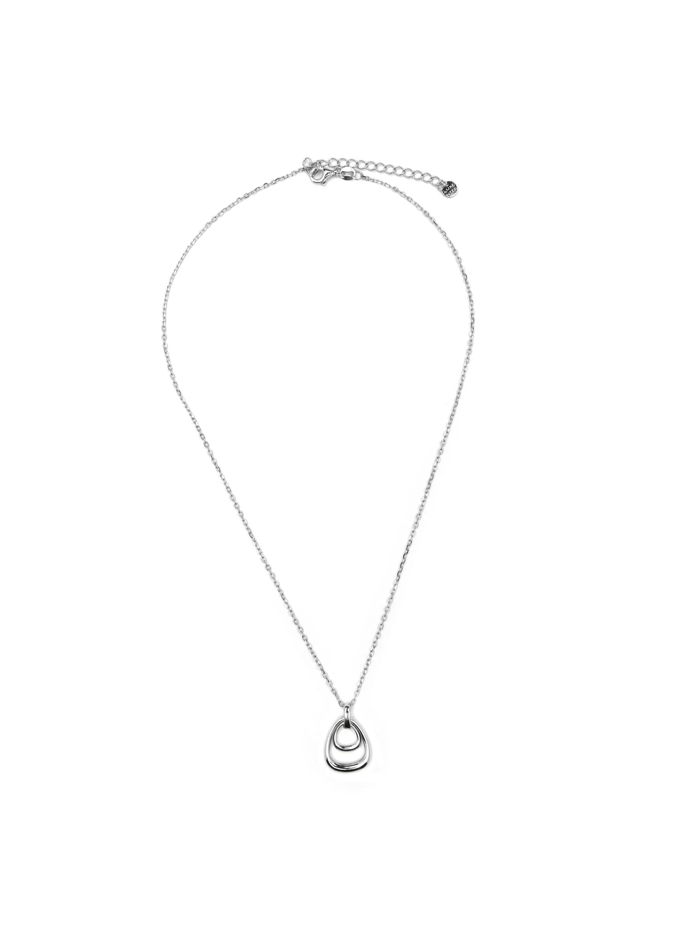 Luxenter Kette 'Almiol'‌‌‌‌‌ in Silber: Vorderseite