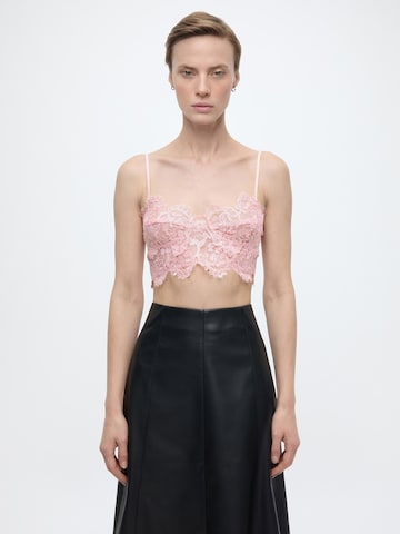 Bustino Reggiseno di Bardot in rosa: frontale