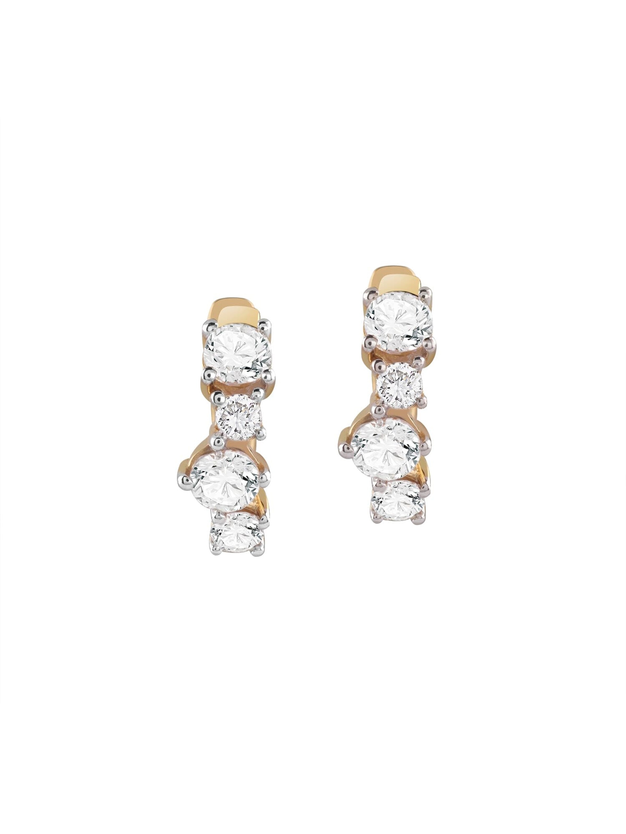 GUESS Ohrringe 'Jardin' in Gold: Vorderseite