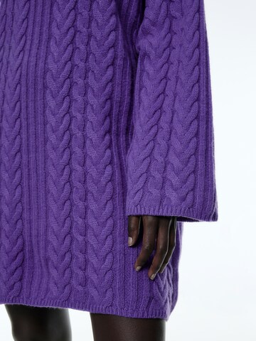 EDITED Knitted dress 'Hanako' in Purple