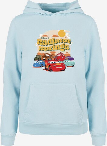 ABSOLUTE CULT Sweatshirt 'Cars - Radiator Springs Group' in Blauw: voorkant