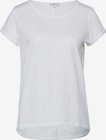 T-shirt s.Oliver en blanc : devant
