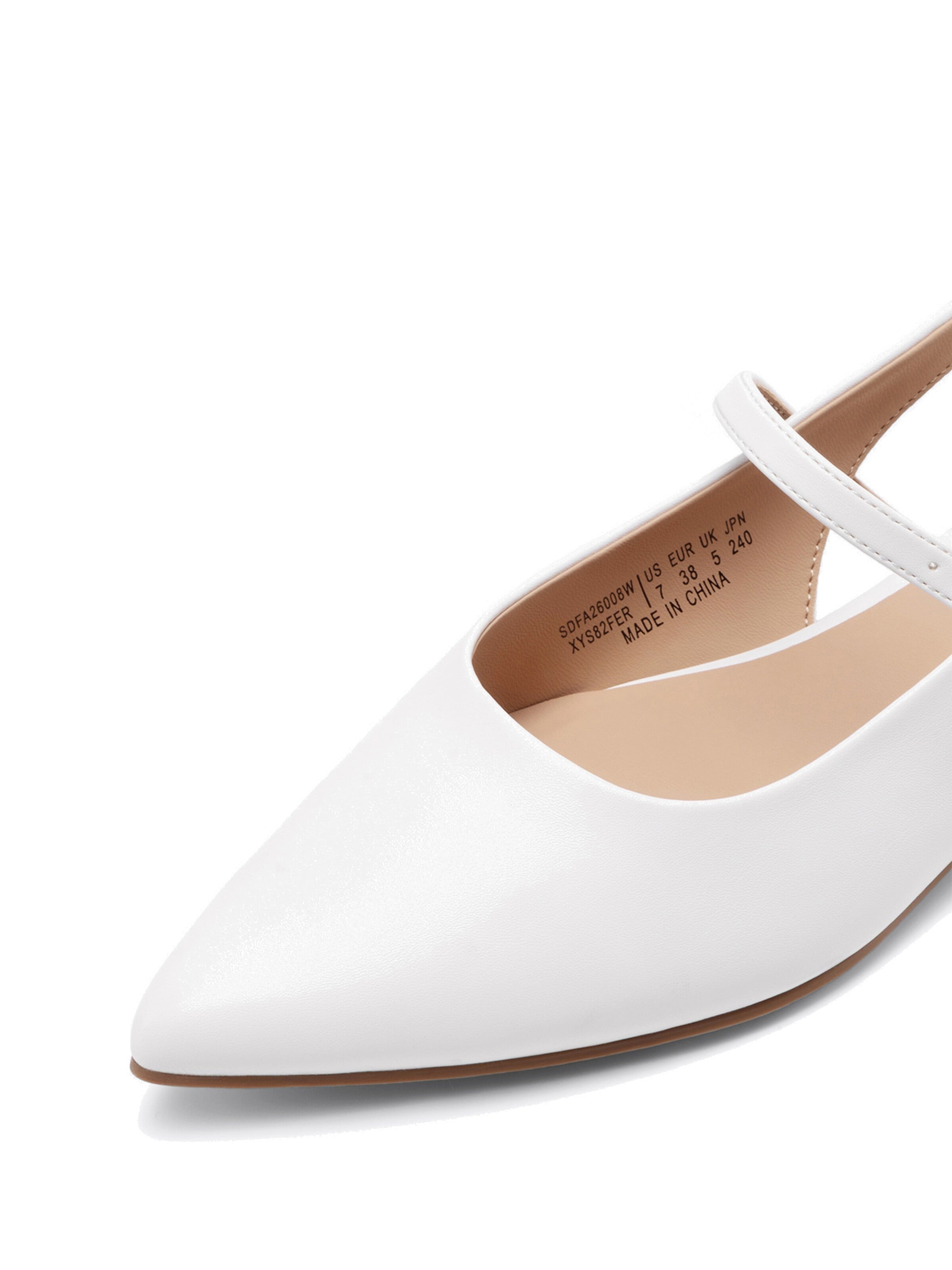 Dream Pairs Ballet Flats in White