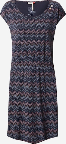 Ragwear Kleid 'LILITHE CHEVRON' in Blau: predná strana