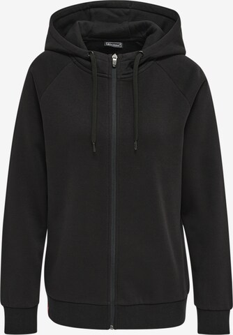 Hummel Zip-Up Hoodie in Black: front