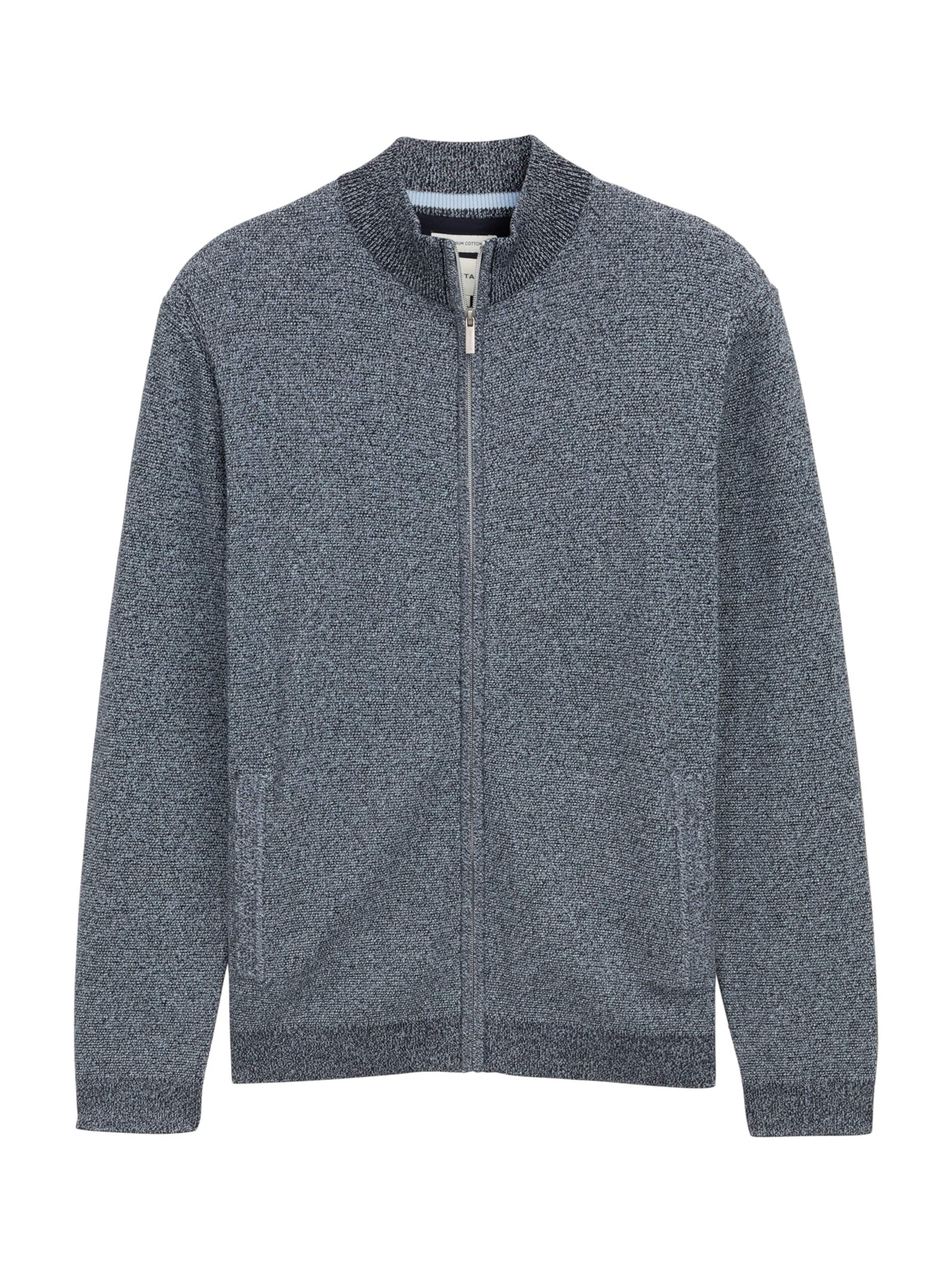 TOM TAILOR Вязаная кофта в Синий: спереди