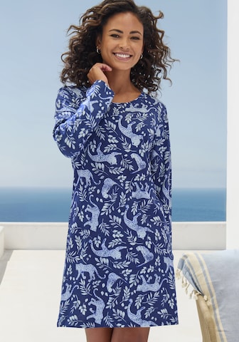 VIVANCE - Camiseta de noche en azul: frente