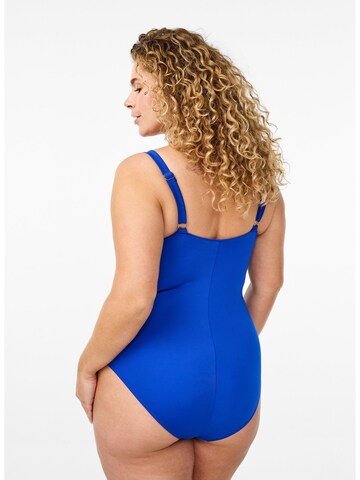 Swim by Zizzi - Bustier Traje de baño 'CASDENIA' en azul