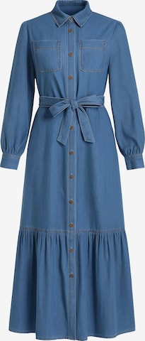 Robe-chemise MODAMIHRAM en bleu : devant