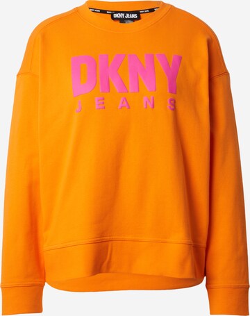 DKNY Sweatshirt in Orange: front