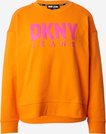 DKNY Суичър в оранжево: отпред