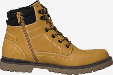 s.Oliver Lace-Up Boots in Yellow