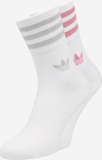 ADIDAS ORIGINALS Socks in Grey / Pink / White, Item view