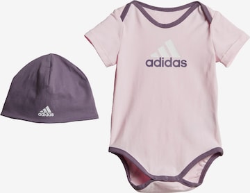 ADIDAS PERFORMANCE Sports Suit 'Essentials Big Logo' in Pink: front