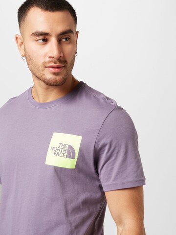 THE NORTH FACE Regularny krój Koszulka 'FINE' w kolorze fioletowy