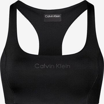 Calvin Klein Sport Medium support Sport bh 'Medium Impact' in Zwart: voorkant