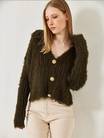 Bianco Lucci - Casaco de malha em verde: frente