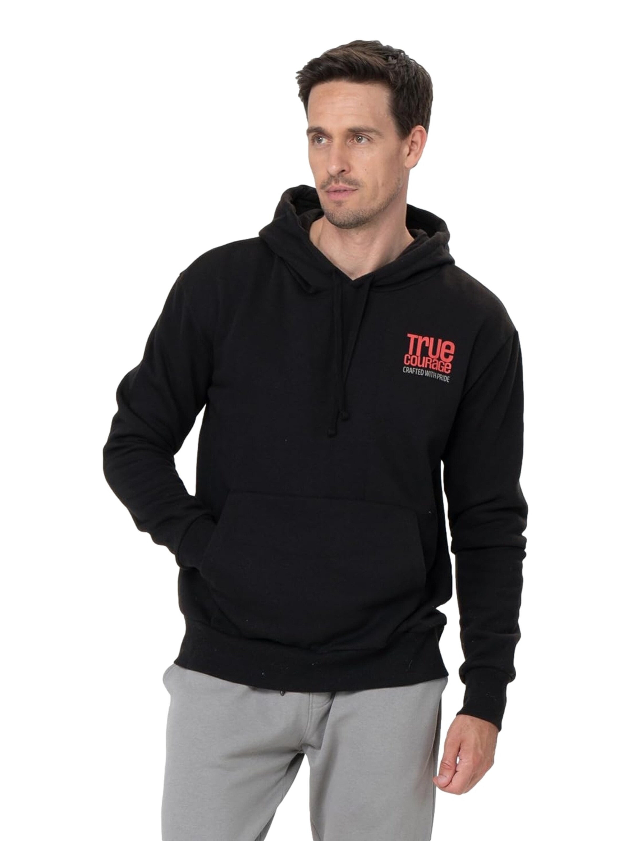 Key Largo Pullover 'True Courage' i sort: forside