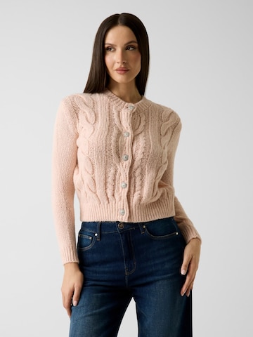 GUESS Knit Cardigan in Pink: front
