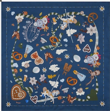 Foulard CODELLO en bleu : devant
