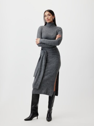 Robes en maille 'Caya' LeGer by Lena Gercke en gris : devant