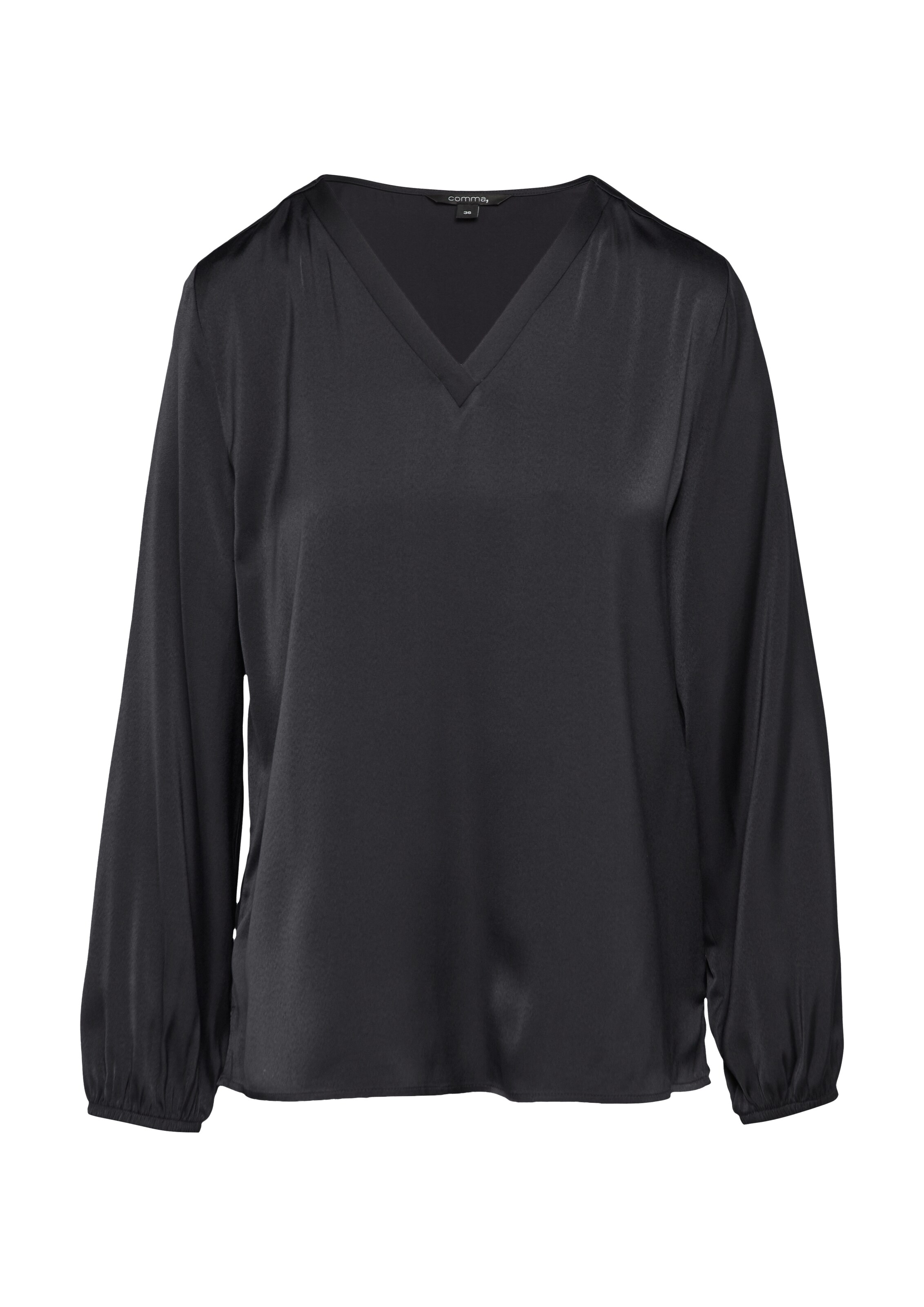 COMMA Bluse in Blau: Vorderseite