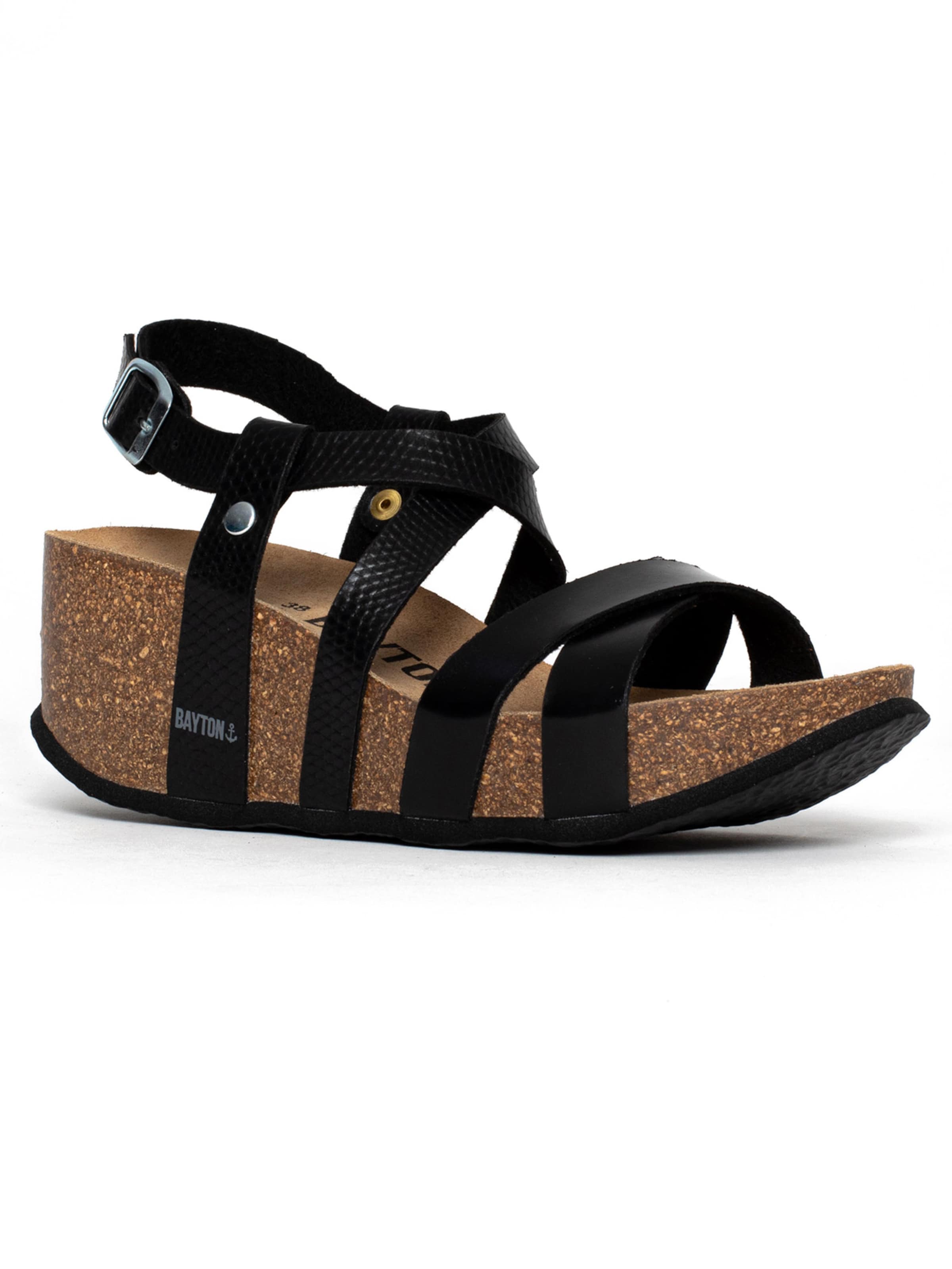 Bayton Sandale 'Palmas' in Schwarz