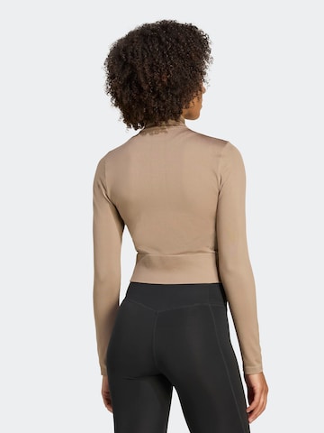 Veste de survêtement ADIDAS PERFORMANCE en marron