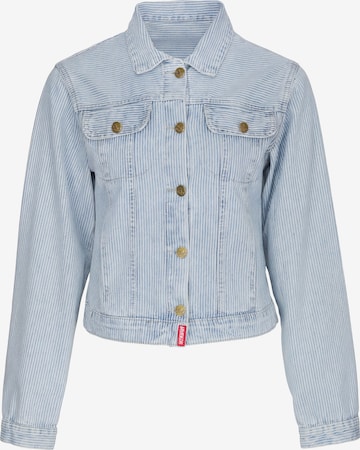 Veste mi-saison MYMO en bleu : devant