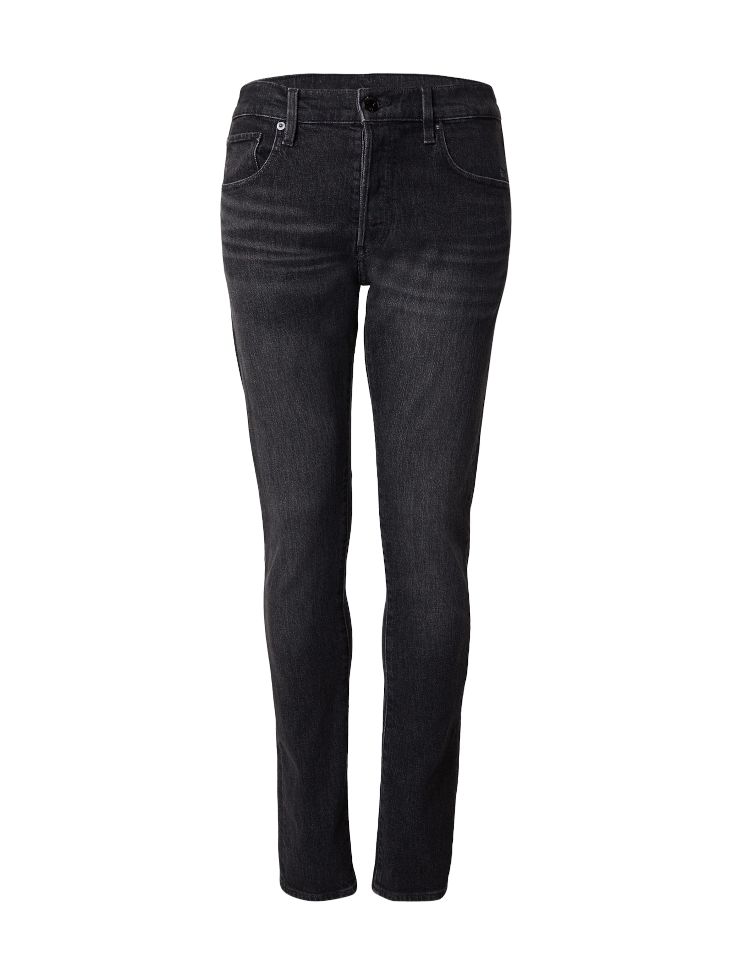 G-STAR Slimfit Džíny '3301' – černá: přední strana