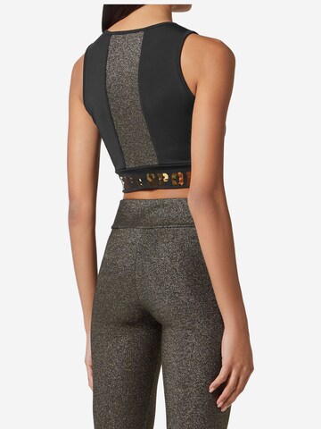 Plein Sport Sports top 'Statement' in Black