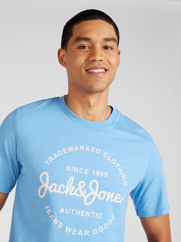 mėlyna JACK & JONES Marškinėliai 'FOREST'