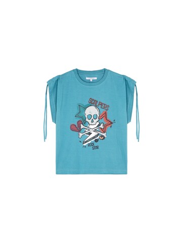 Scalpers Футболка 'Mex Skull' в Серый: спереди