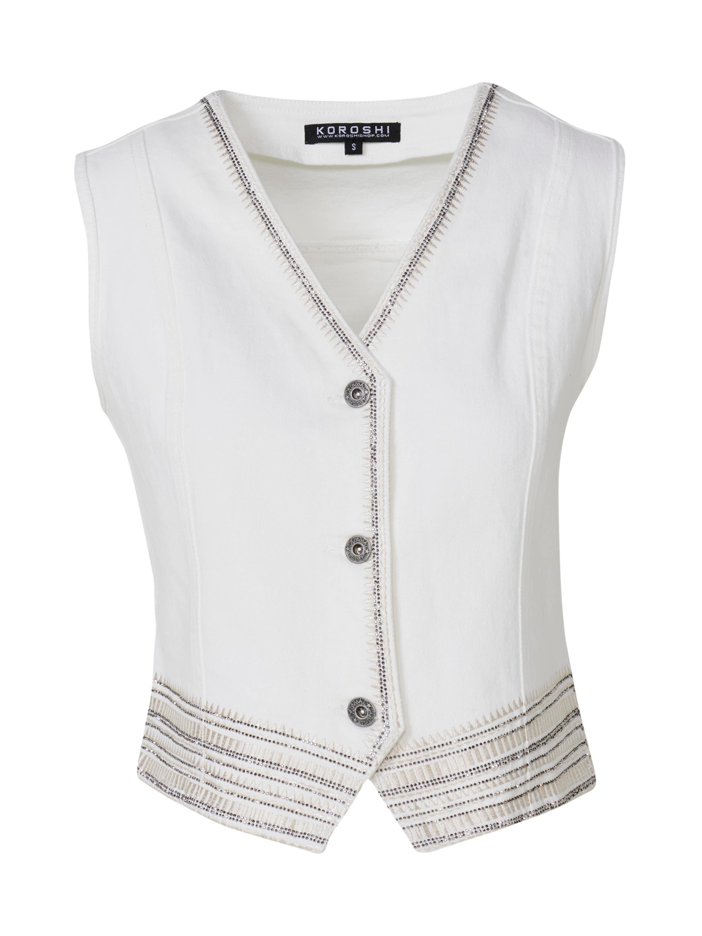 balts KOROSHI Veste: no priekšpuses