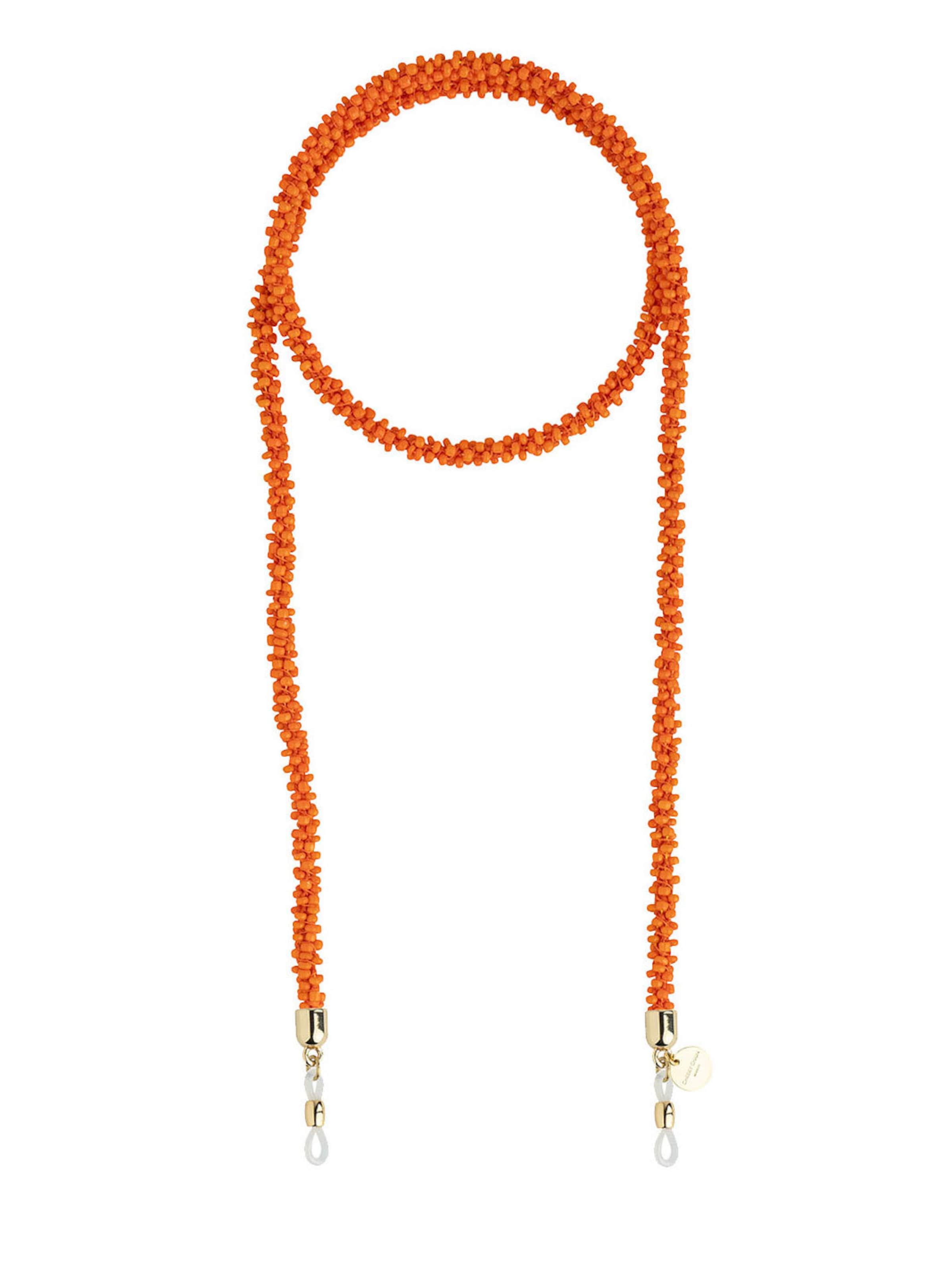 Cheeky Chain Munich Brillenkette 'Hawaii' in Orange: Vorderseite