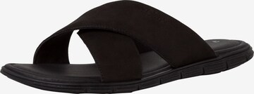 s.Oliver T-Bar Sandals in Black: front