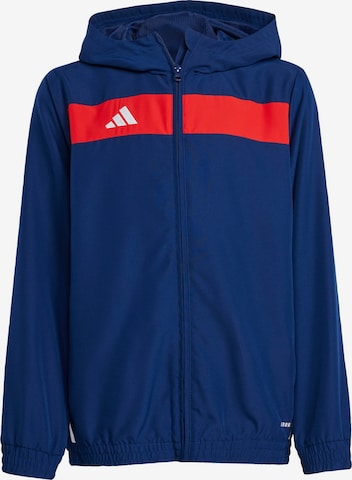 ADIDAS PERFORMANCE - Sudadera con cremallera deportiva 'Tiro 25 Essentials' en azul: frente