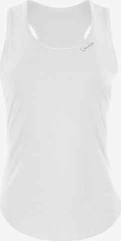 balta Winshape Sportiniai marškinėliai be rankovių 'AET128LS': priekis