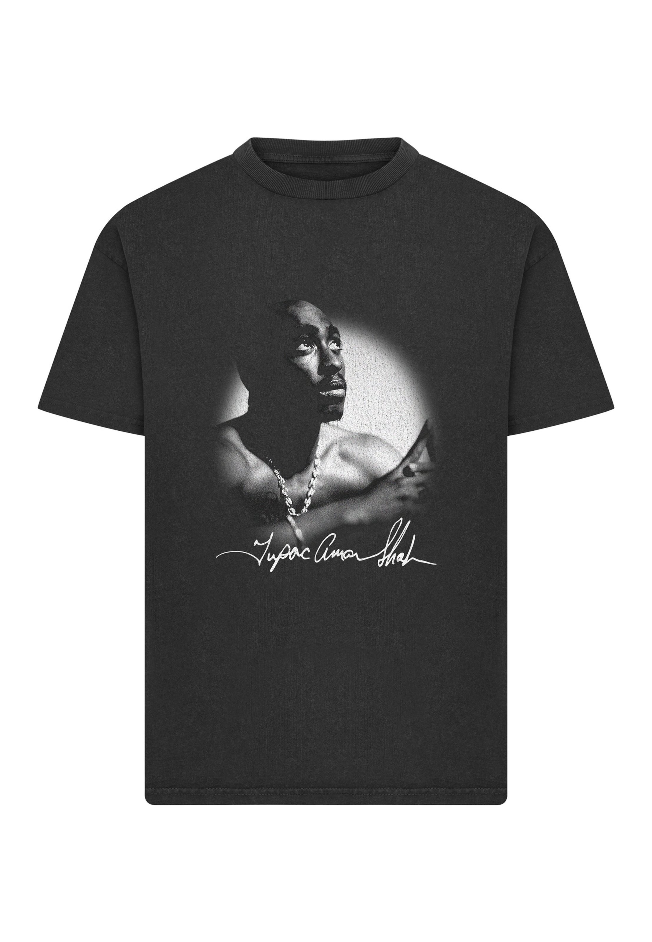 Merchcode - Camiseta '2Pac Spotlight Vintage' en negro: frente