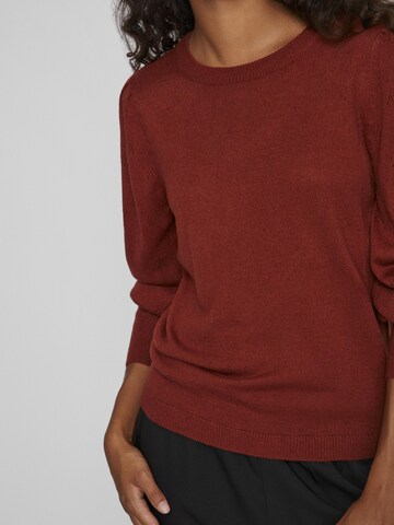 VILA Sweater 'Ava' in Brown