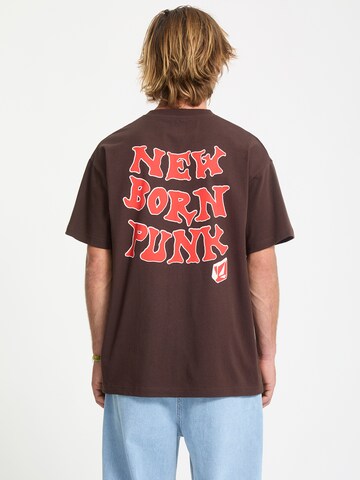 T-Shirt 'New Born LSE' Volcom en marron