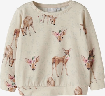 NAME IT - Sudadera en beige: frente